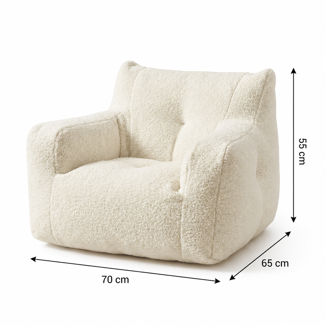 Pouf fauteuil enfant bouclette