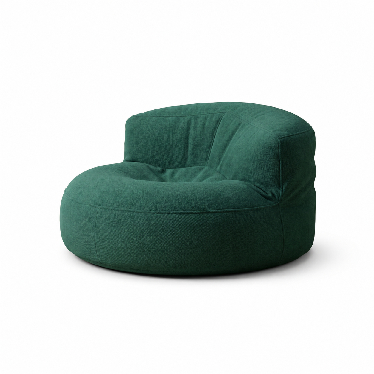 Fauteuil pouf tissu
