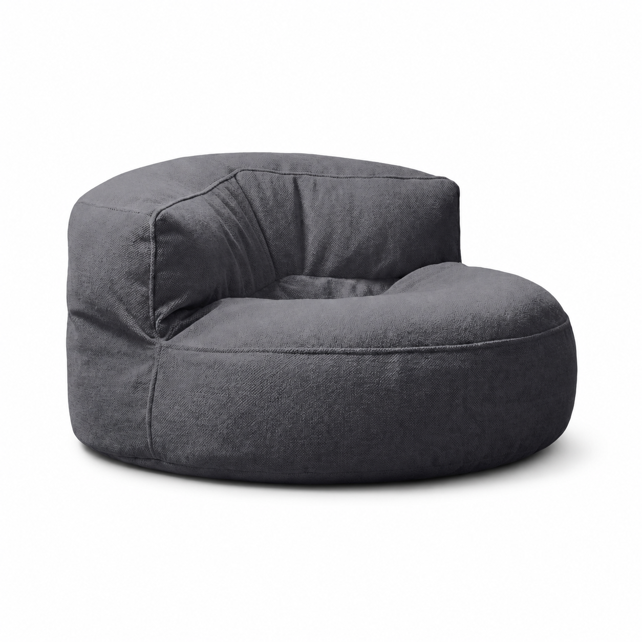 Fauteuil pouf tissu