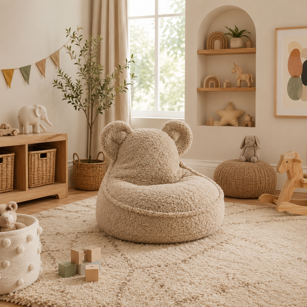 Pouf fauteuil enfant