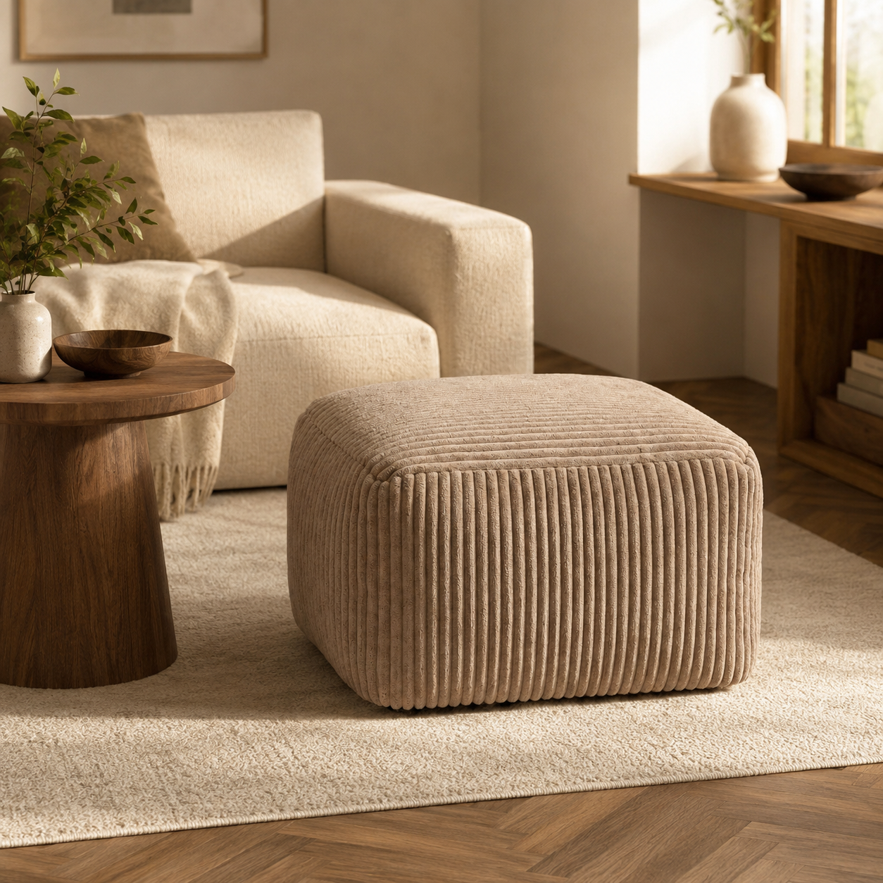 Pouf repose-pied