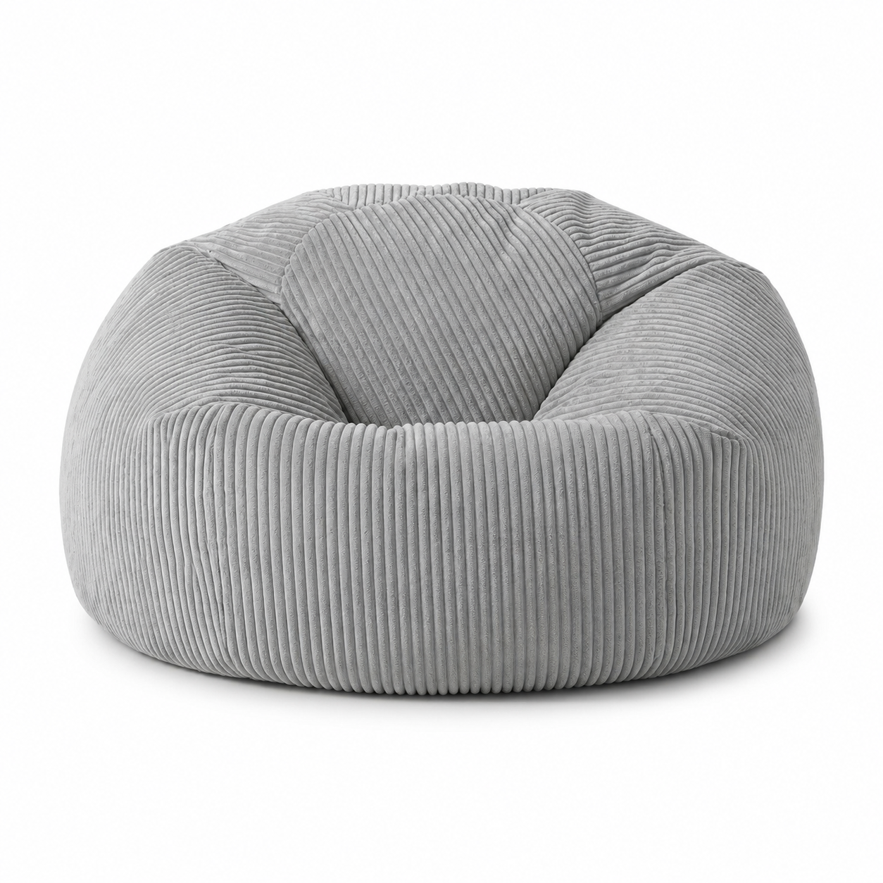Pouf velours côtelé