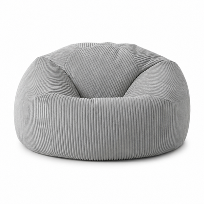 Pouf velours côtelé