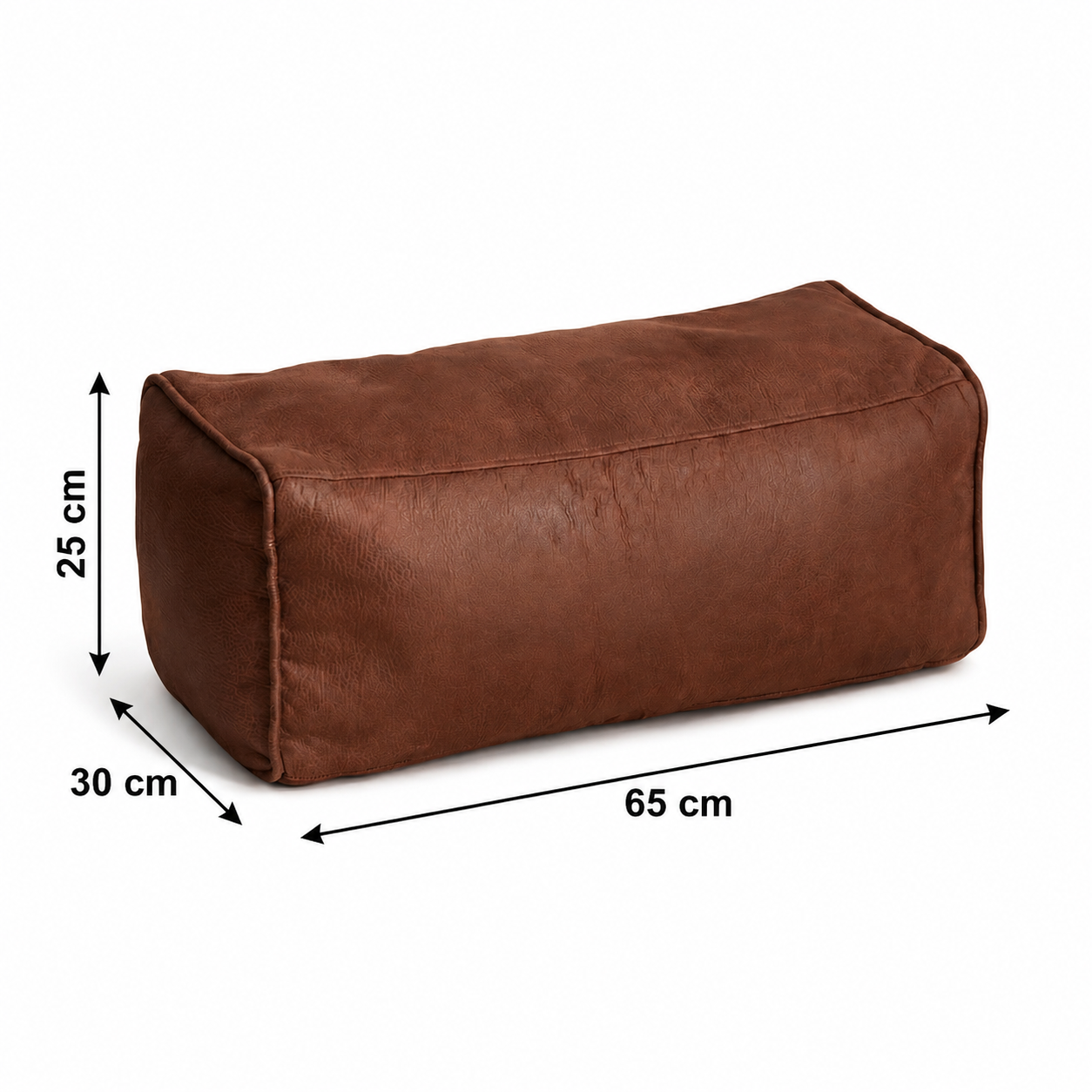 Pouf repose-pied simili cuir