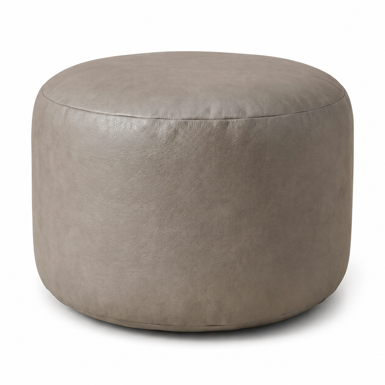 Pouf blanc rond
