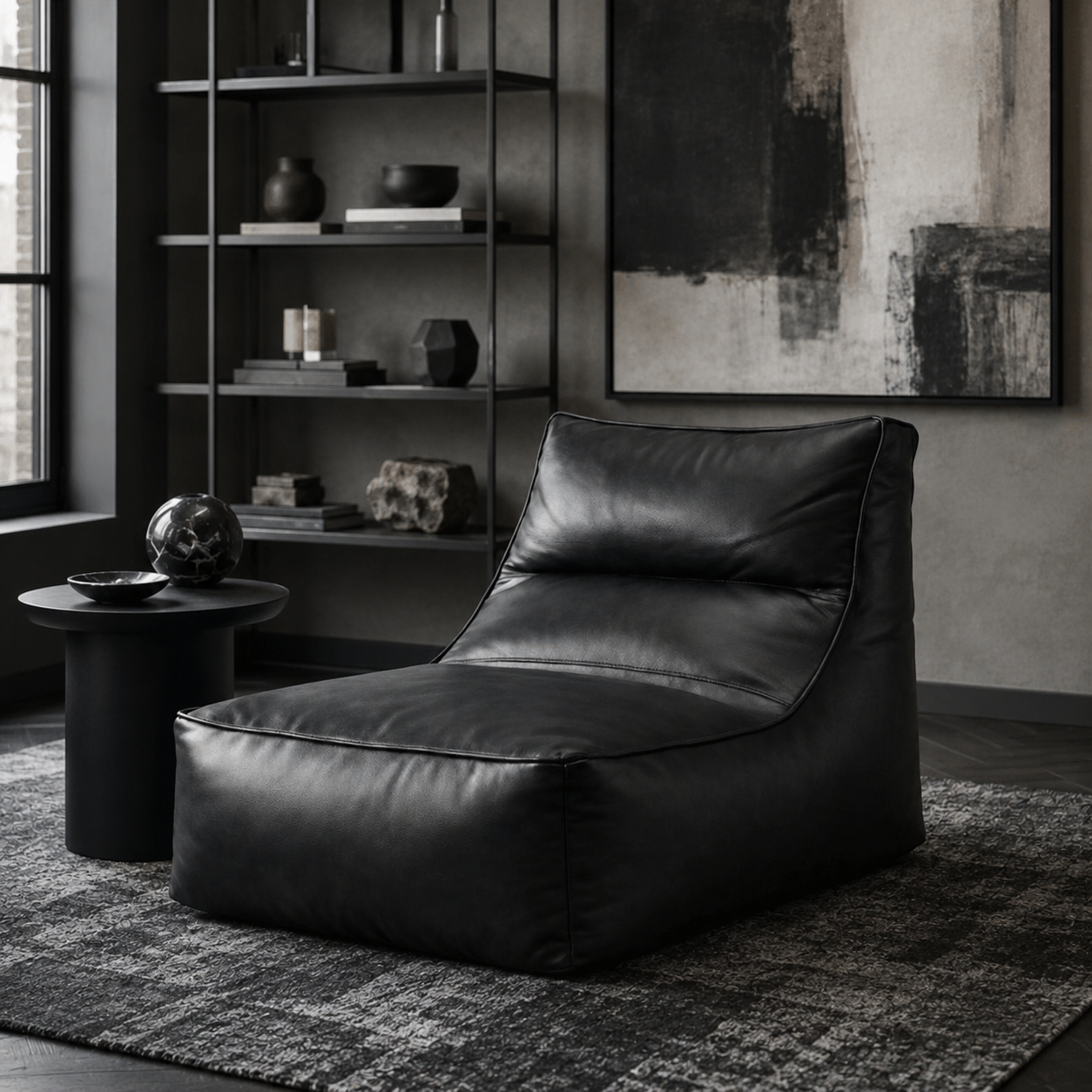 Fauteuil relax pouf