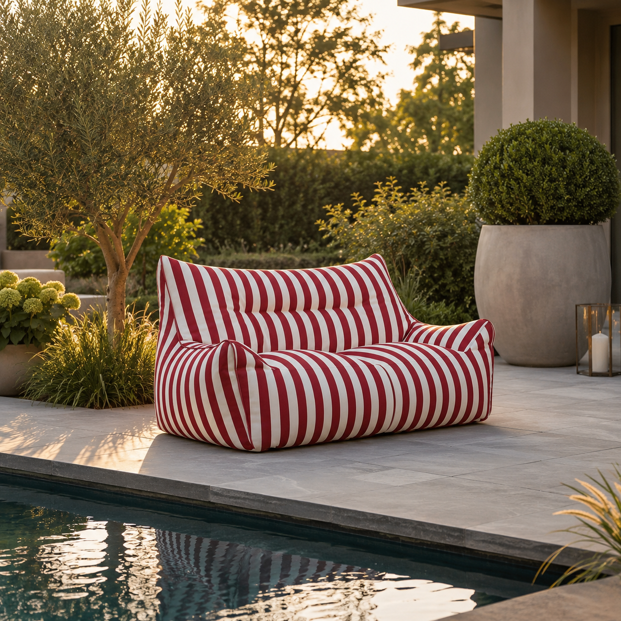Canapé pouf extérieur