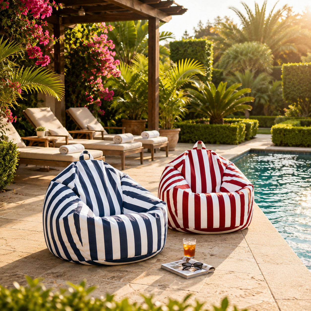 Poire pouf extérieur enfant