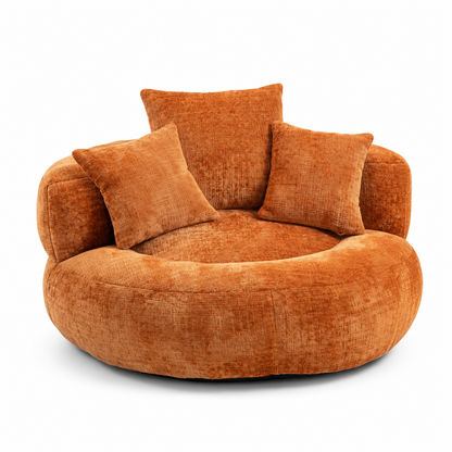 Fauteuil pouf intégré