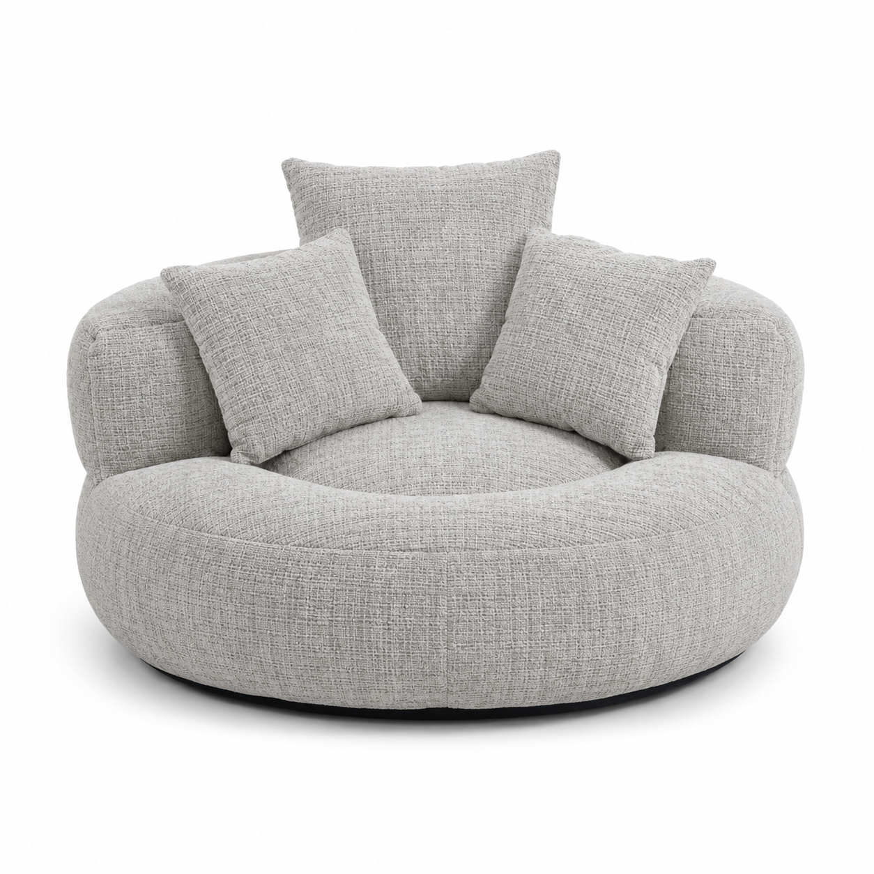 Fauteuil pouf intégré
