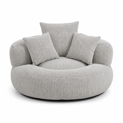 Fauteuil pouf intégré