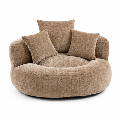 Fauteuil pouf intégré