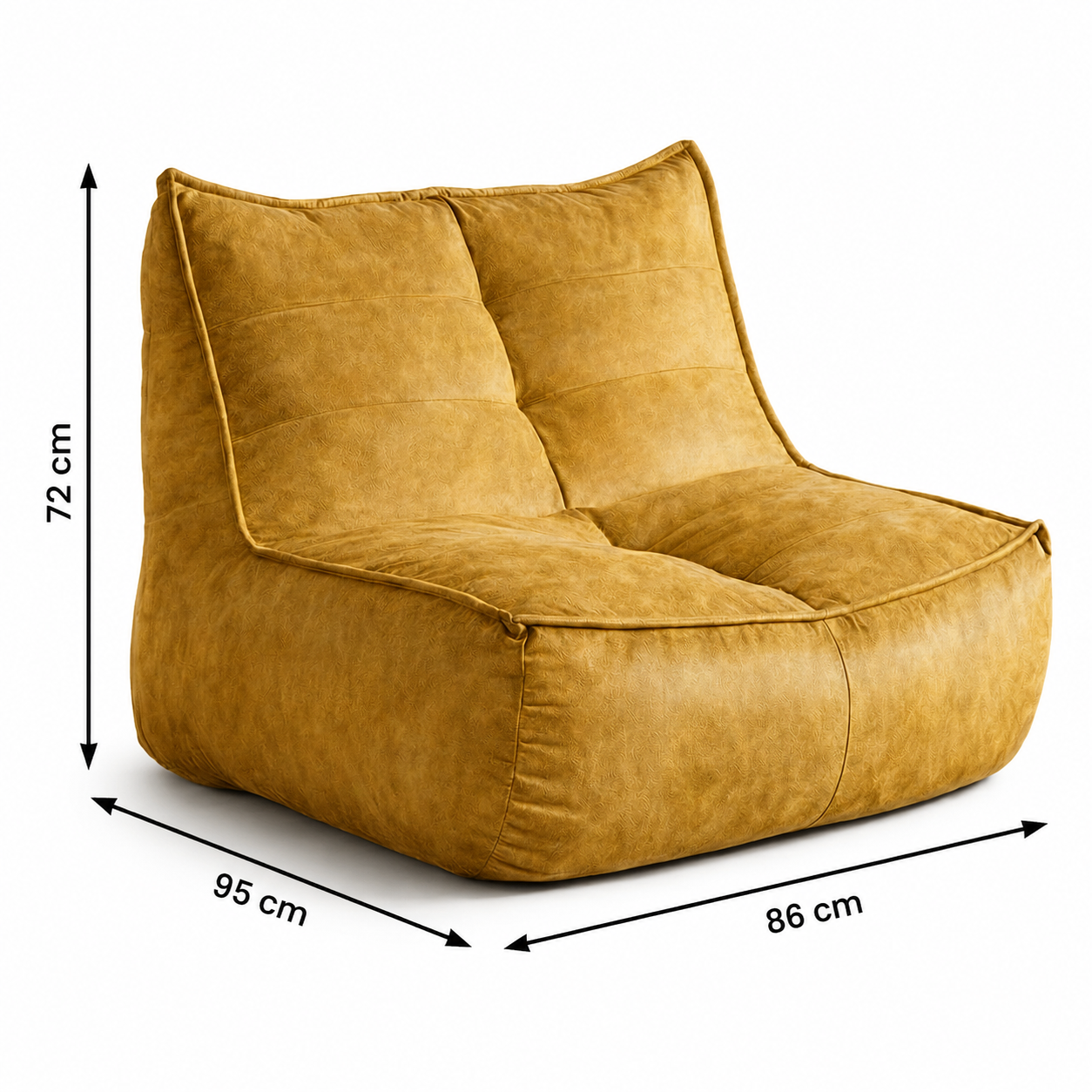 Fauteuil pouf vintage
