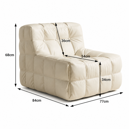 Pouf fauteuil élégant