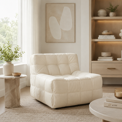 Pouf fauteuil élégant