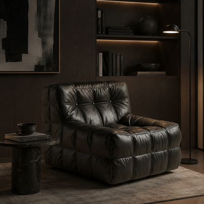 Pouf fauteuil élégant