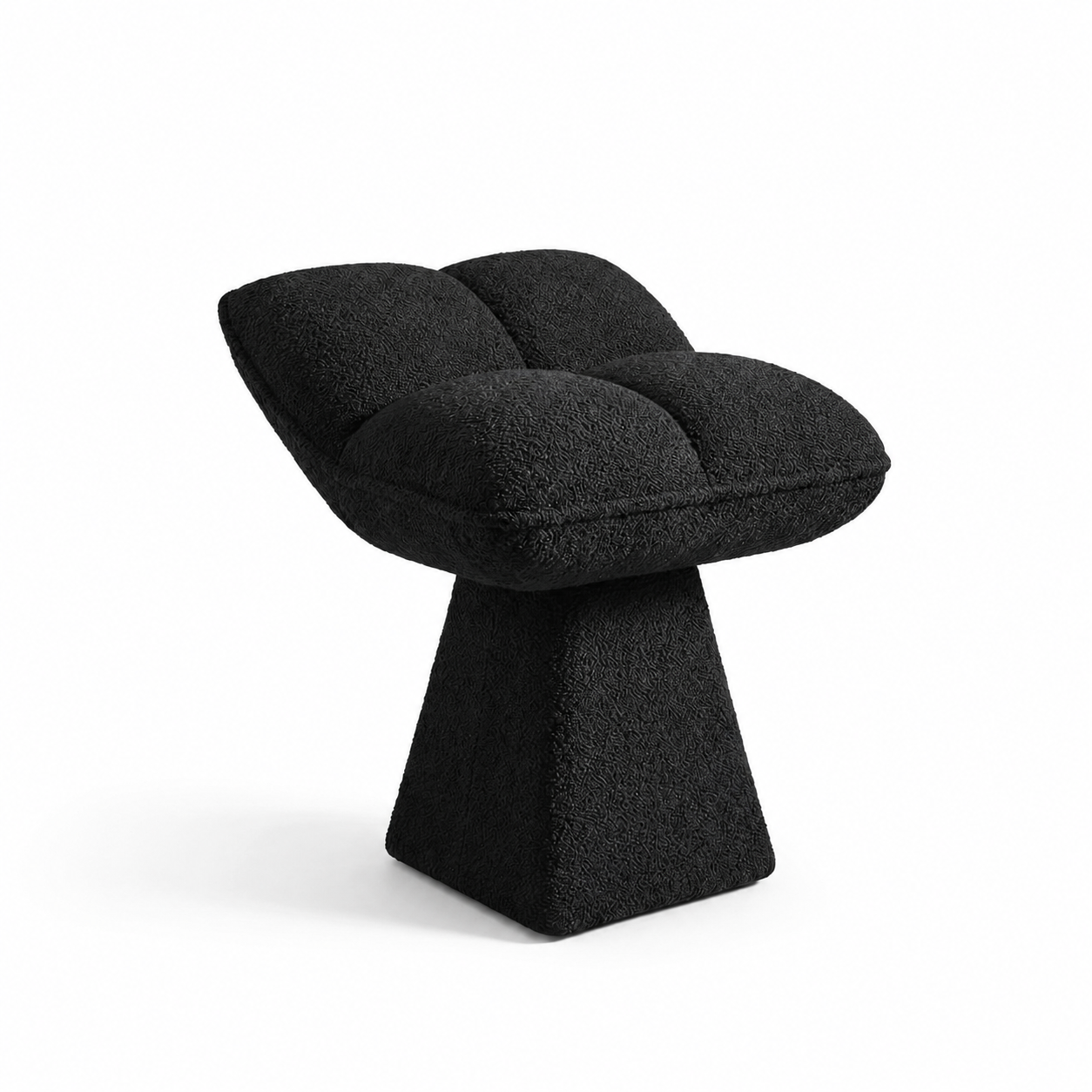 Pouf tabouret bouclette