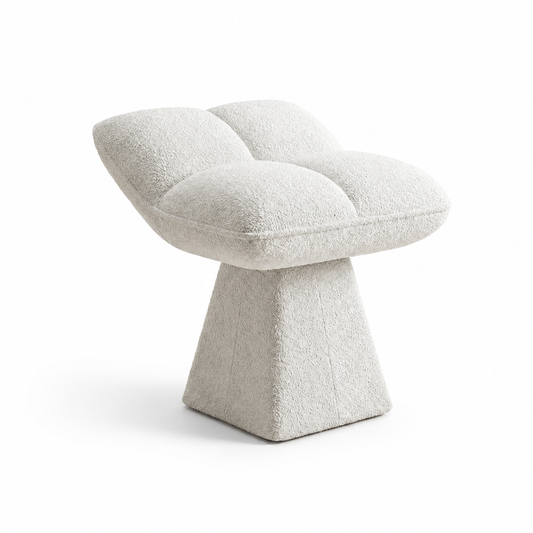 Pouf tabouret bouclette