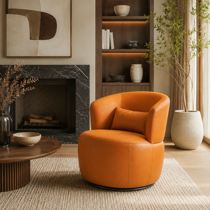 Fauteuil pouf blanc