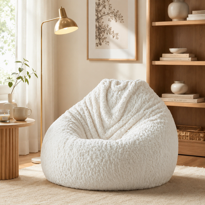 Pouf poire bouclette