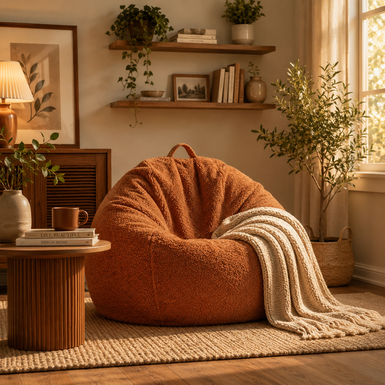 Pouf poire doux