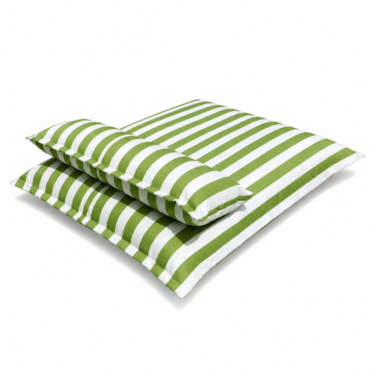 Pouf piscine rayé