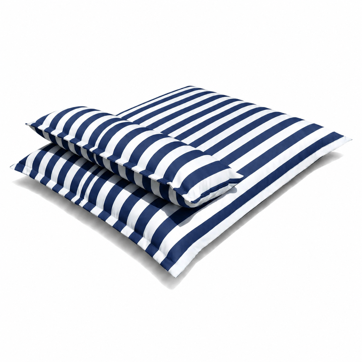 Pouf piscine rayé