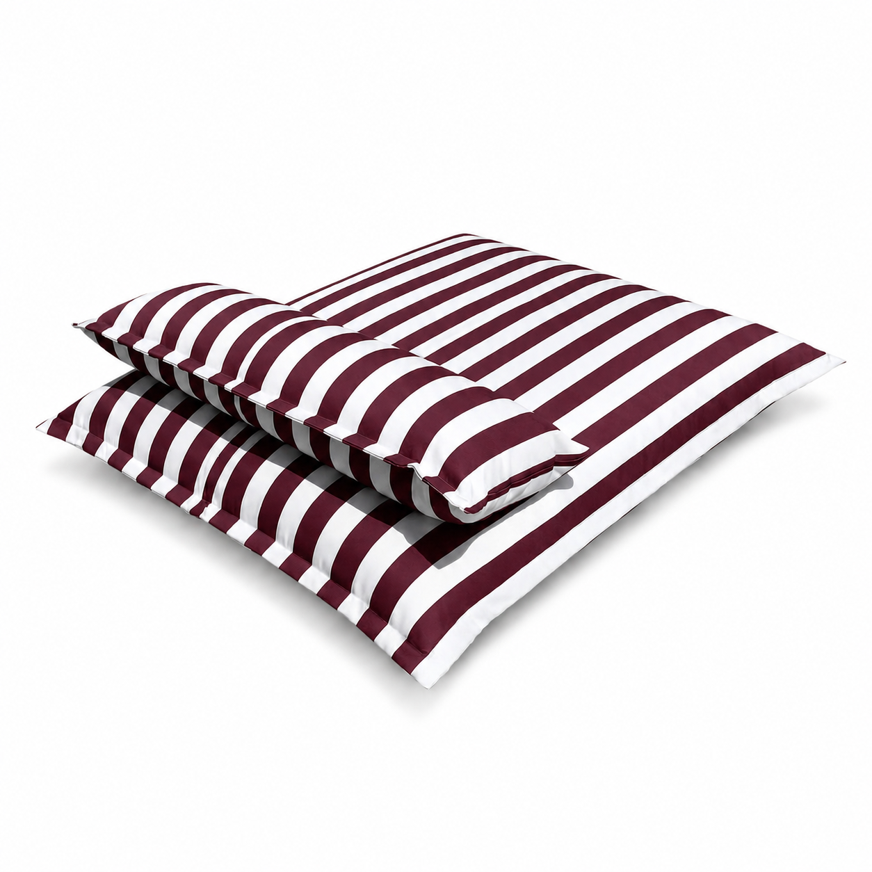 Pouf piscine rayé