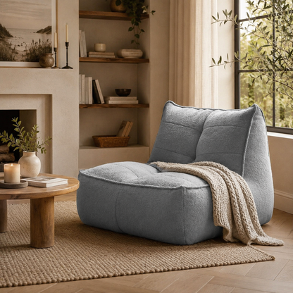 Fauteuil pouf coton