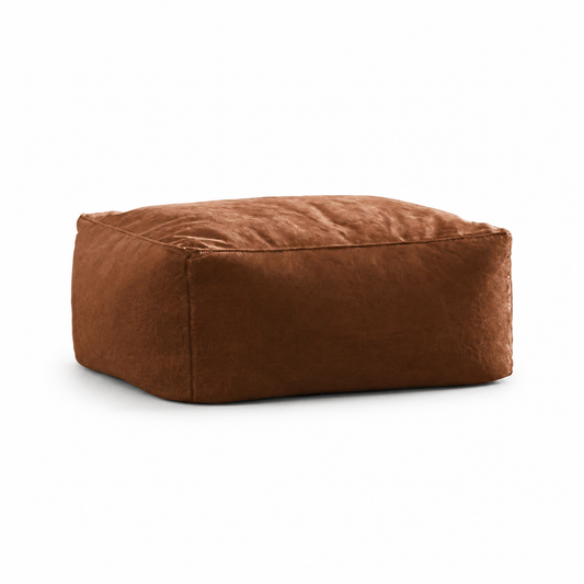 Pouf repose-pied coton