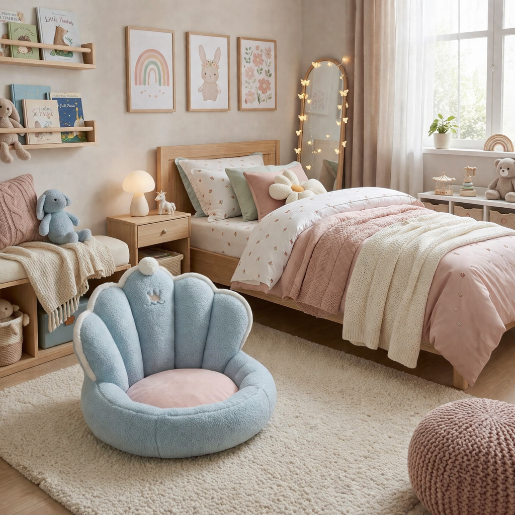Petit pouf sol enfant