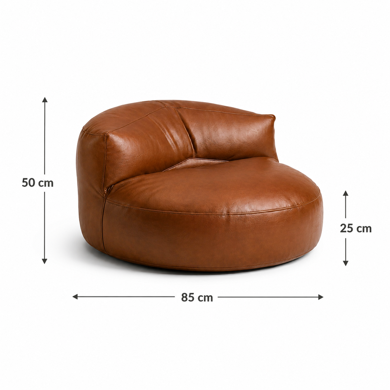 Pouf fauteuil salon similicuir
