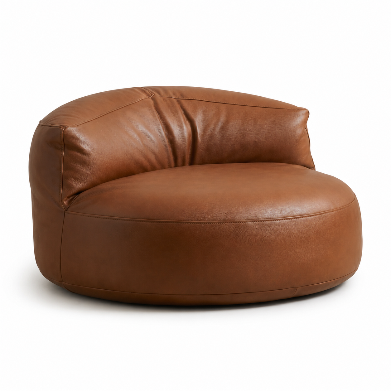 Pouf fauteuil salon similicuir