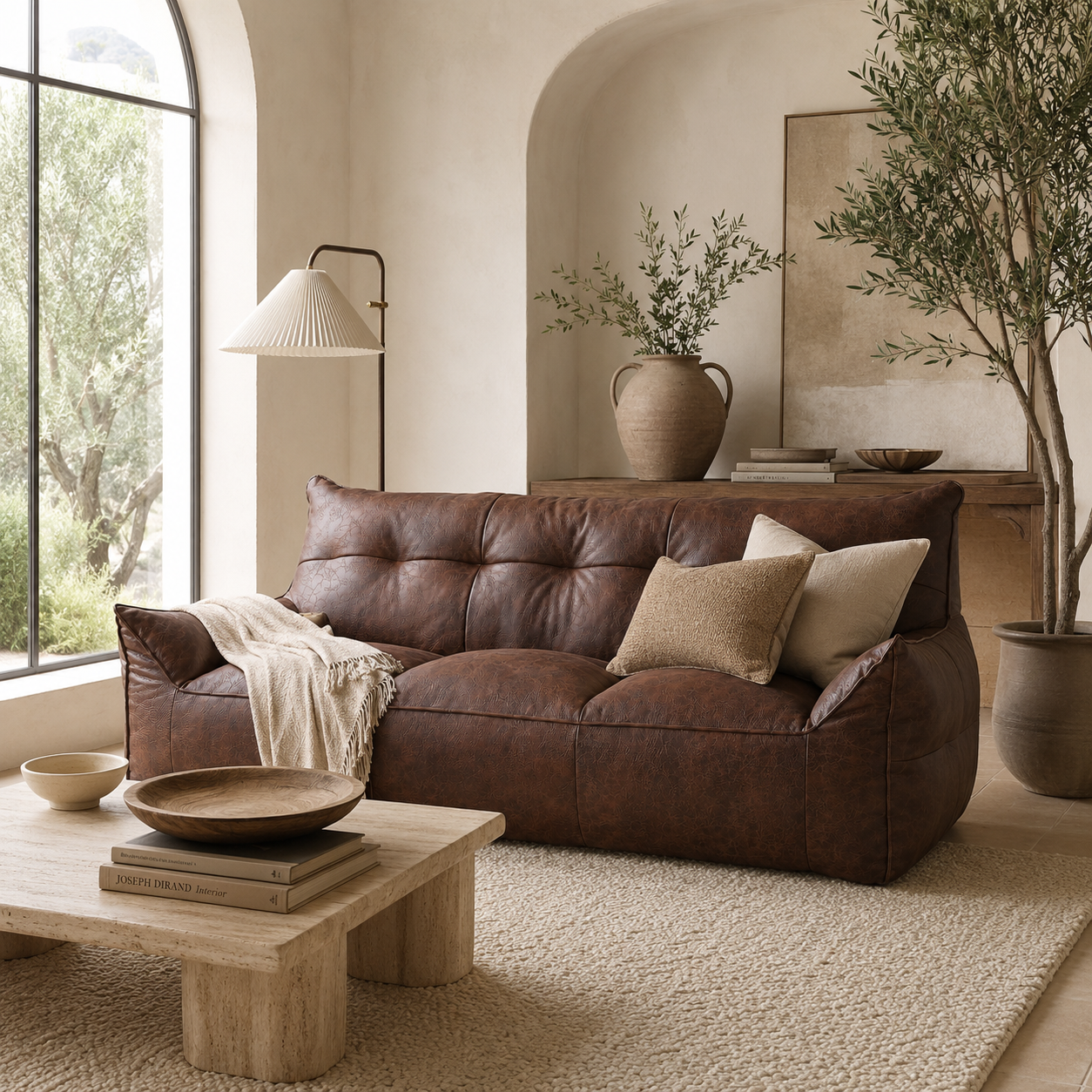 Pouf canapé au design contemporain