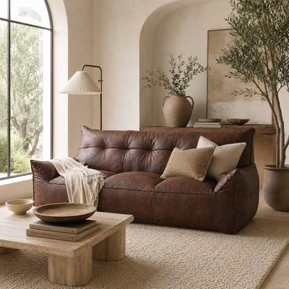 Pouf canapé au design contemporain