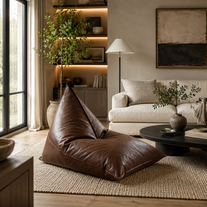 Pouf salon confortable
