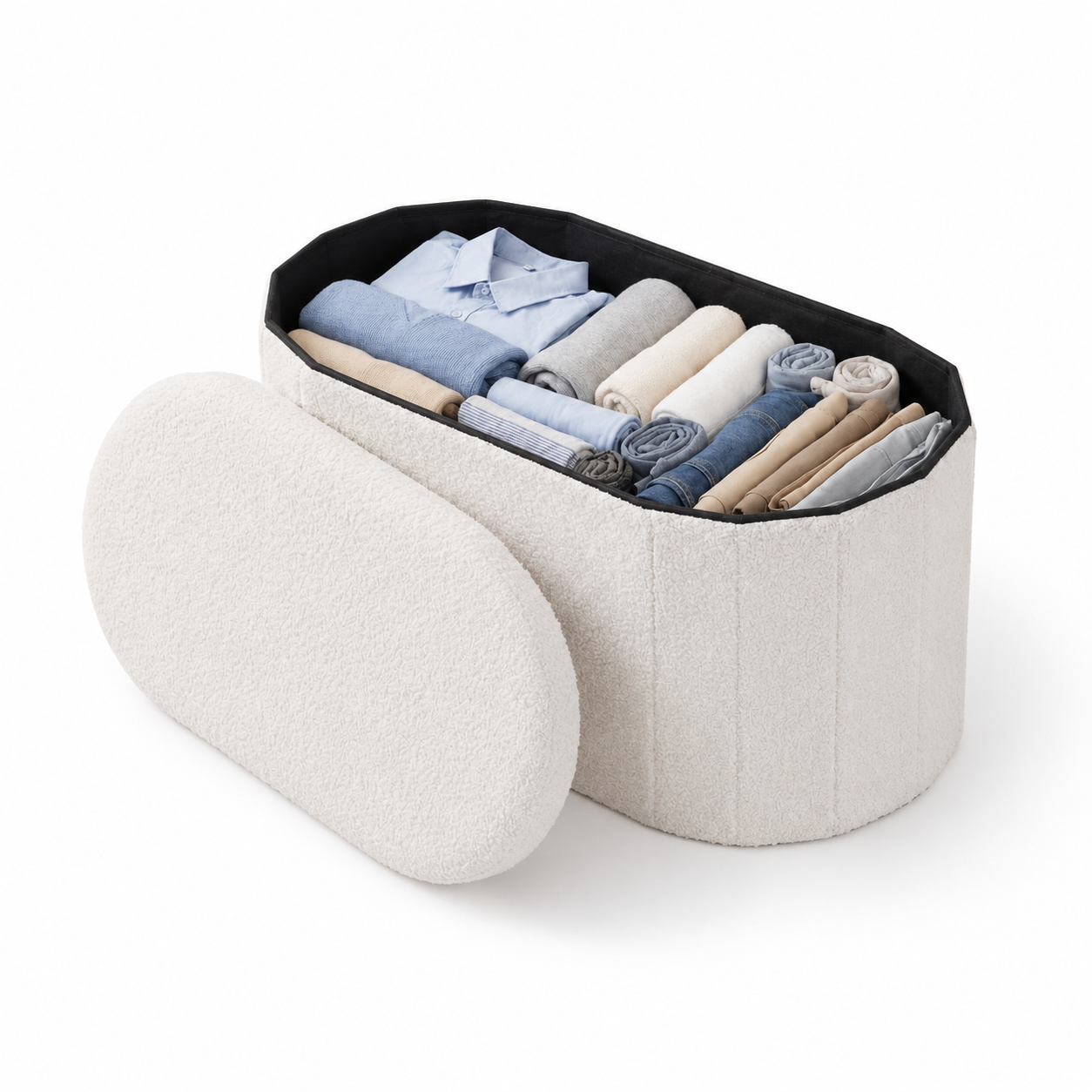 Coffre pouf de rangement