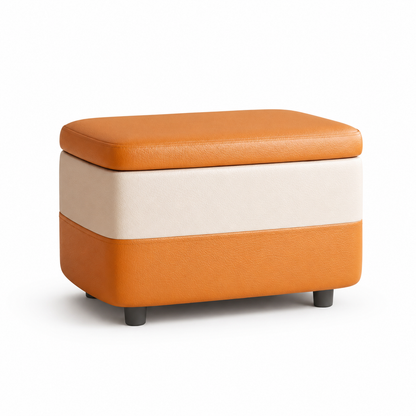 Coffre de rangement pouf