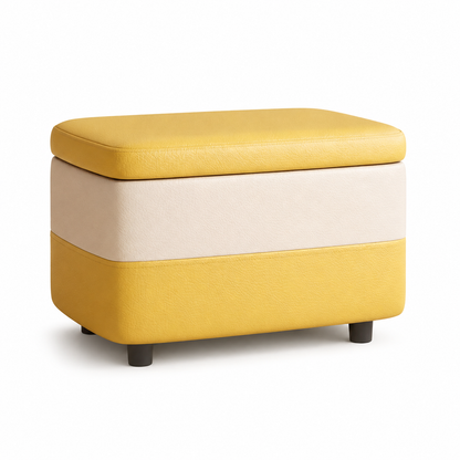 Coffre de rangement pouf