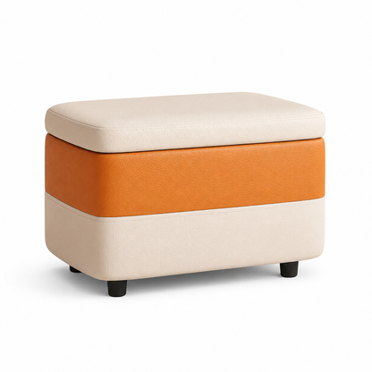 Coffre de rangement pouf