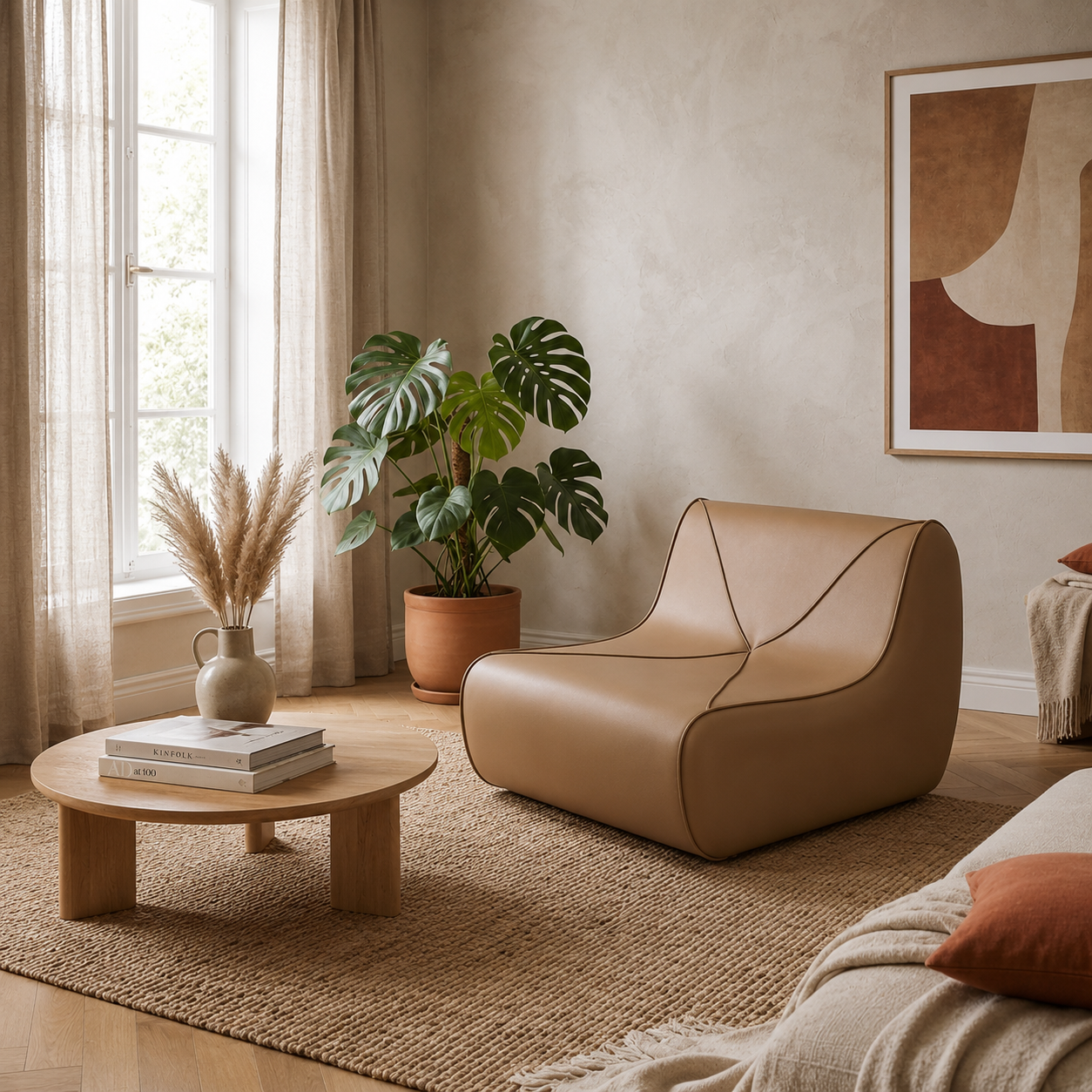Pouf pour salon moderne