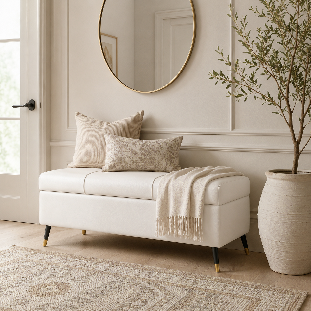 Pouf avec rangement
