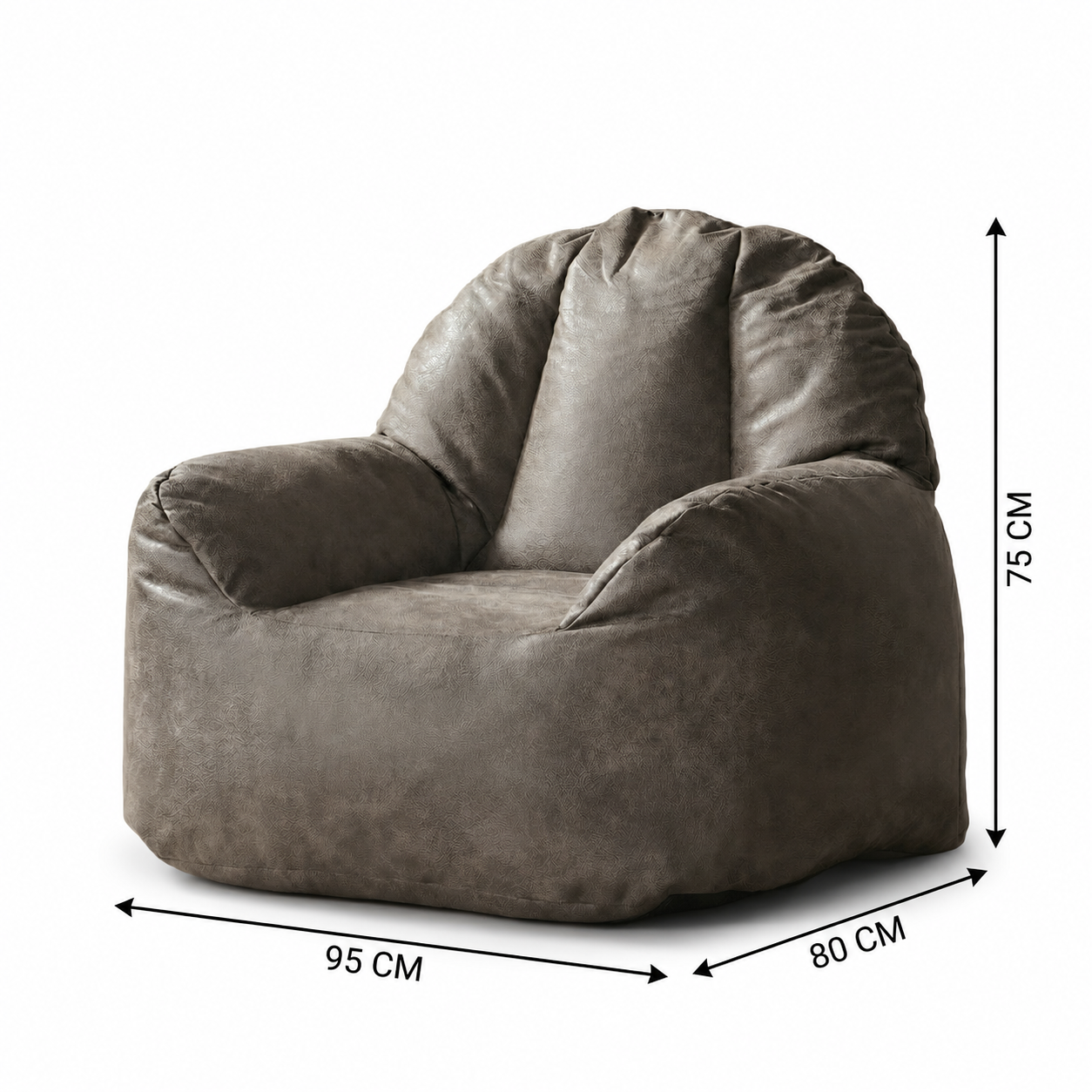 Pouf en cuir premium