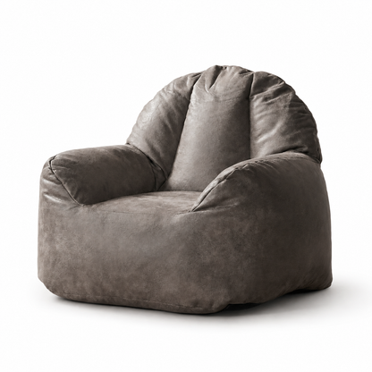 Pouf en cuir premium