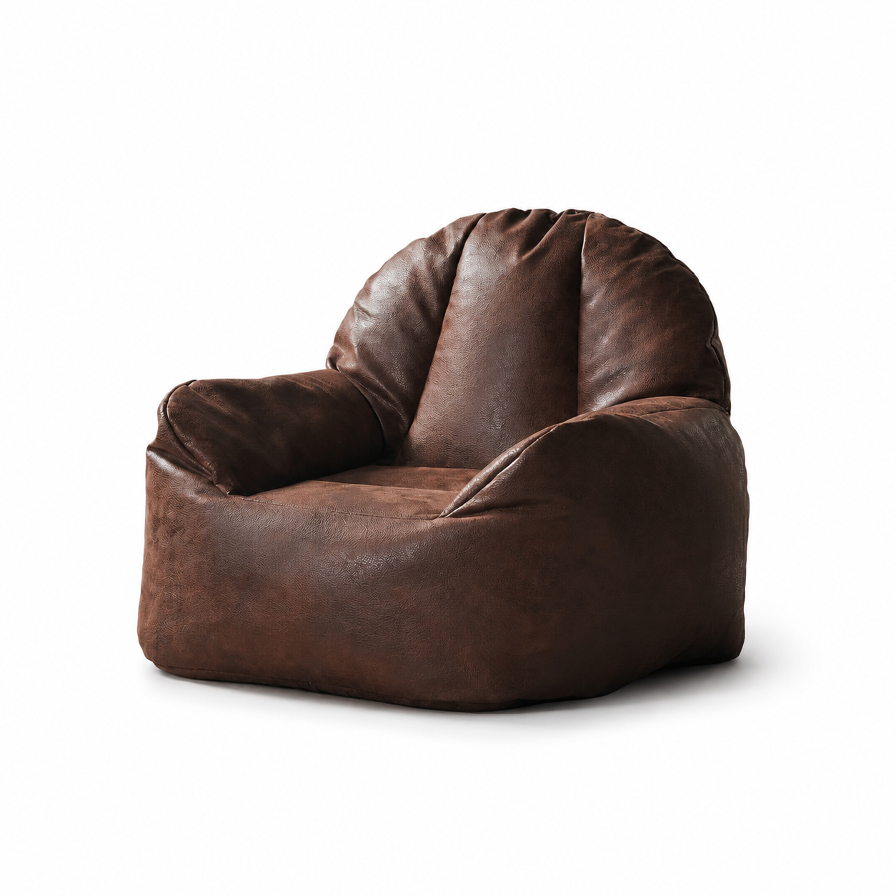Pouf en cuir premium