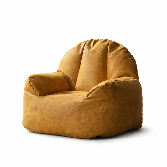 Pouf en cuir premium