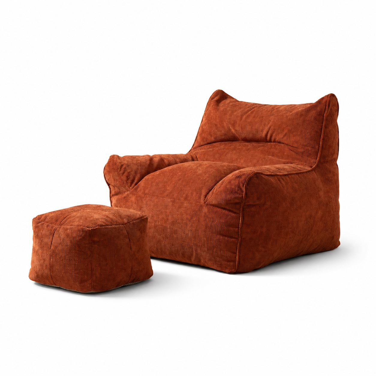 Fauteuil avec pouf intégré