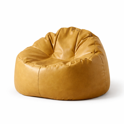 Pouf salon en cuir