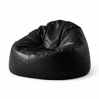 Pouf salon en cuir